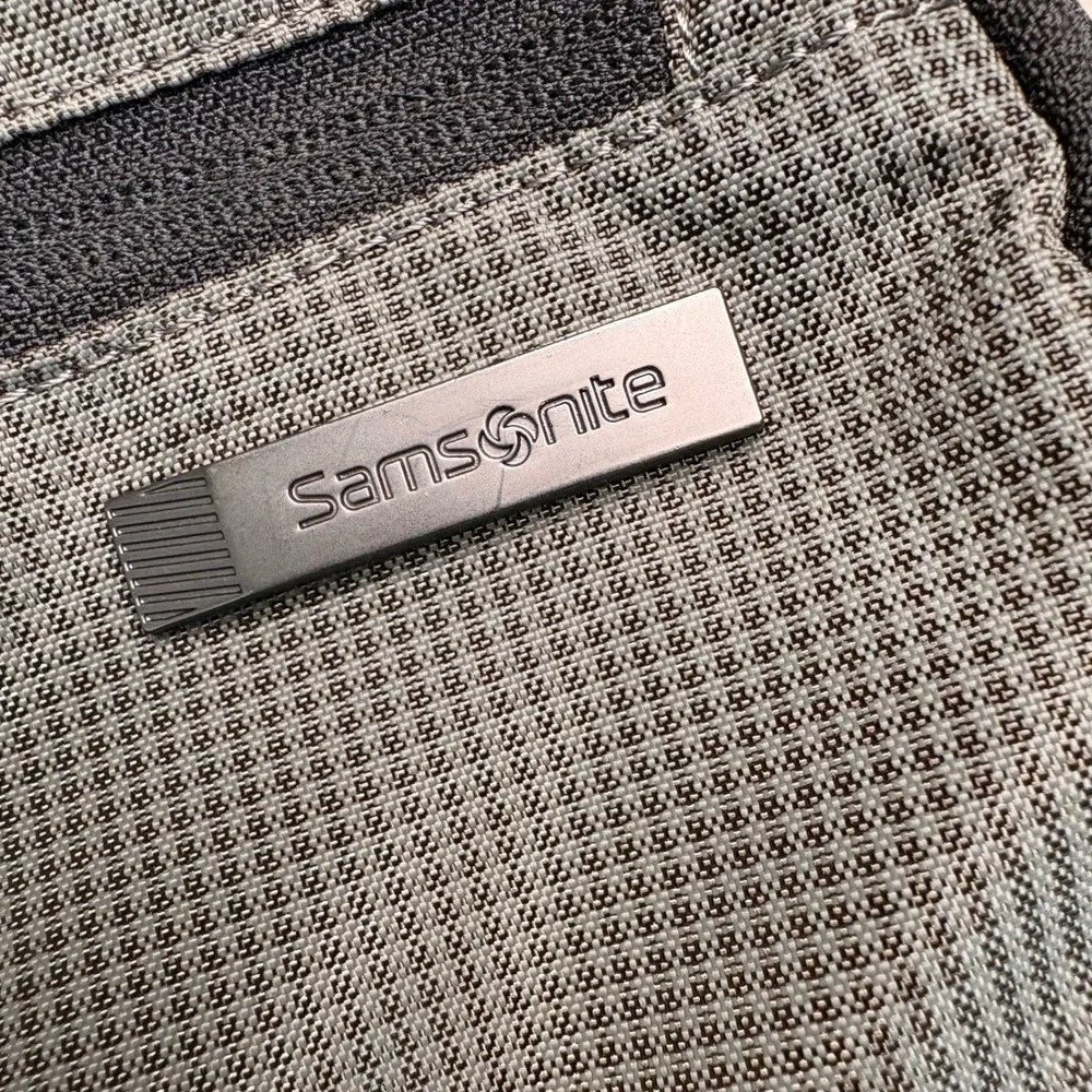 Samsonite Tectonic Crossfire Backpack Black Checkered Utility Bookbag Laptop Bag